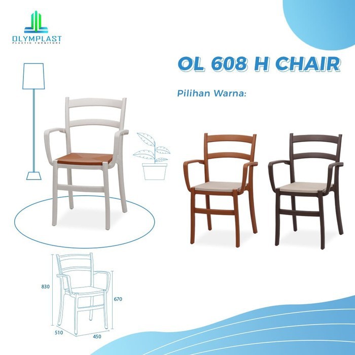 Kursi Plastik Olymplast - OL 608 H