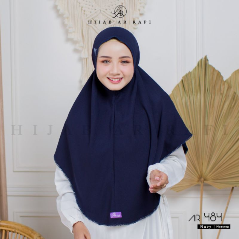 TERBARU ✅ AR 484 HIJAB INSTAN by HIJAB AR RAFI ORIGINAL || INAYAHHIJAB-Navy