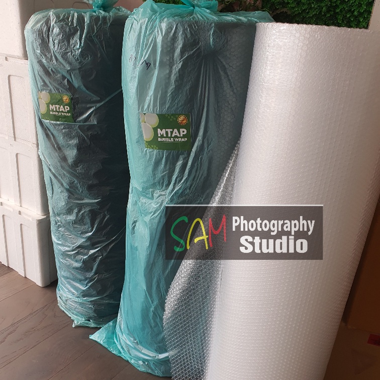 

Bubble Wrap Plastik ROLL Hitam Putih Gelembung 50m x 1. 25m