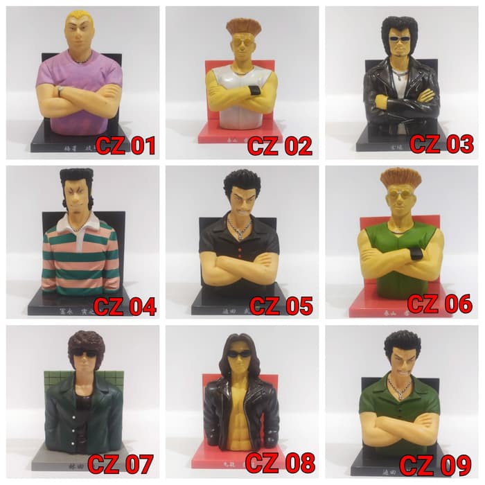 Action Figure Bust Head Crows Zero /Suzuran/Crows x Worst/Bouya/TFOA