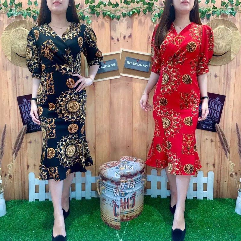 dress duyung batik