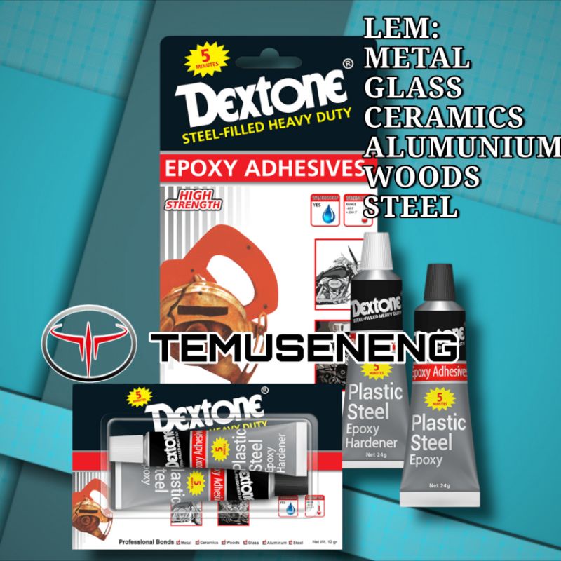Lem Besi Lem Keramik Lem Akrilik Lem Baja Lem Kaca Lem Kayu Dextone Epoxy
