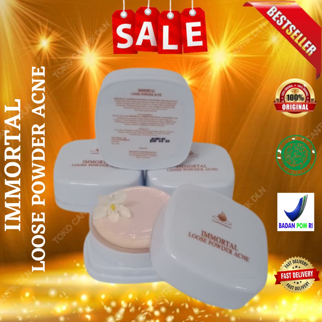 immortal loose powder acne/bedak tabur jerawat