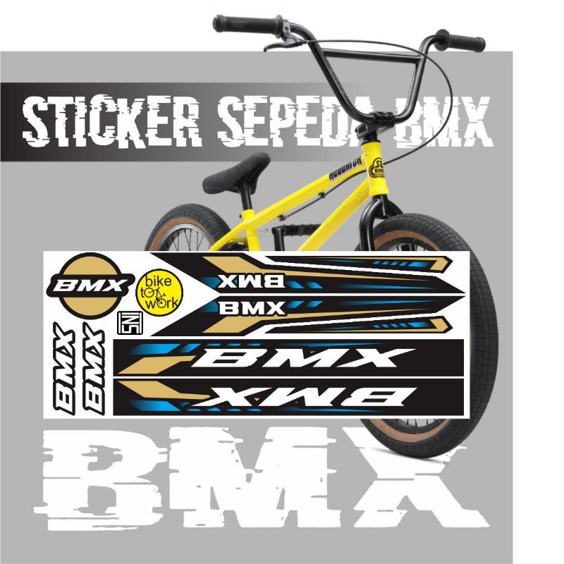 STICKER BIKE BMX VARIASI LIS GOLD SIMPLE 01