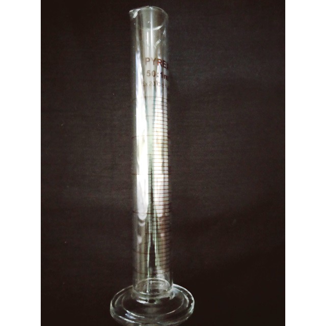 gelas ukur 50 ml pyrex