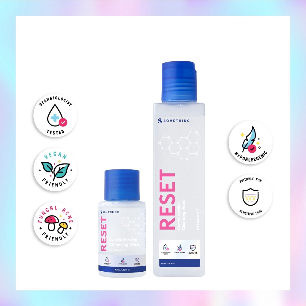 SOMETHINC Reset Gentle Micellar Cleansing Water 40ml 160ml