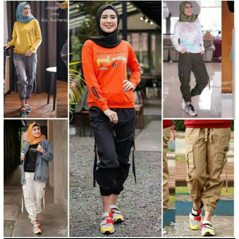 Celana Jogger Cargo Stretch Premium Bisa Mulu