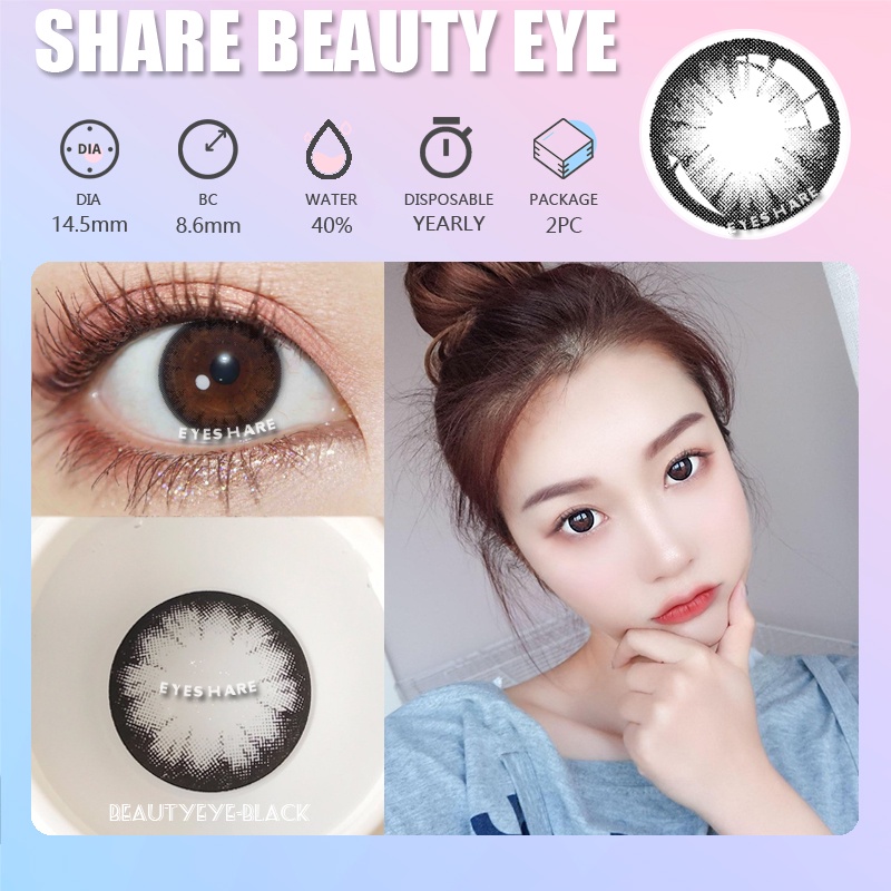 SRS (COD YES) PINK Mistique Softlens Living Color Eyes 14.0mm + Free Soflens Lenscase - Dreamcolor maki BROWN NEW TWINKLE biru