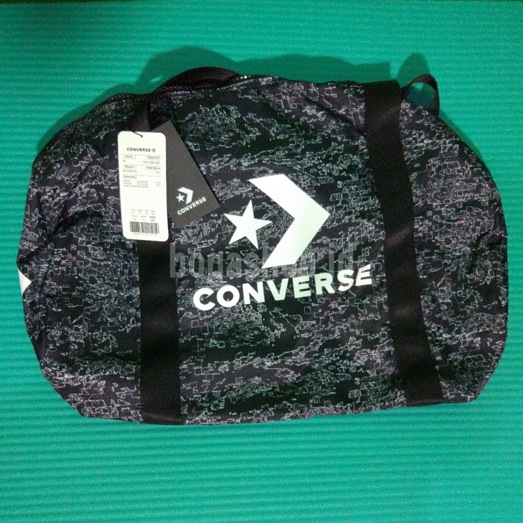 Tas Rolling Bag Converse Sport Duffel Black ORIGINAL