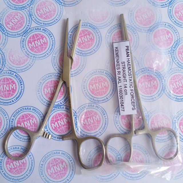 Kleam Pean 14 cm Marwa  Pean Haemostatic forceps Straight 14cm