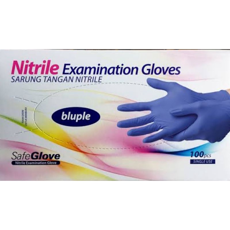 Sarung Tangan Nitrile Blueple Safeglove 100 pcs