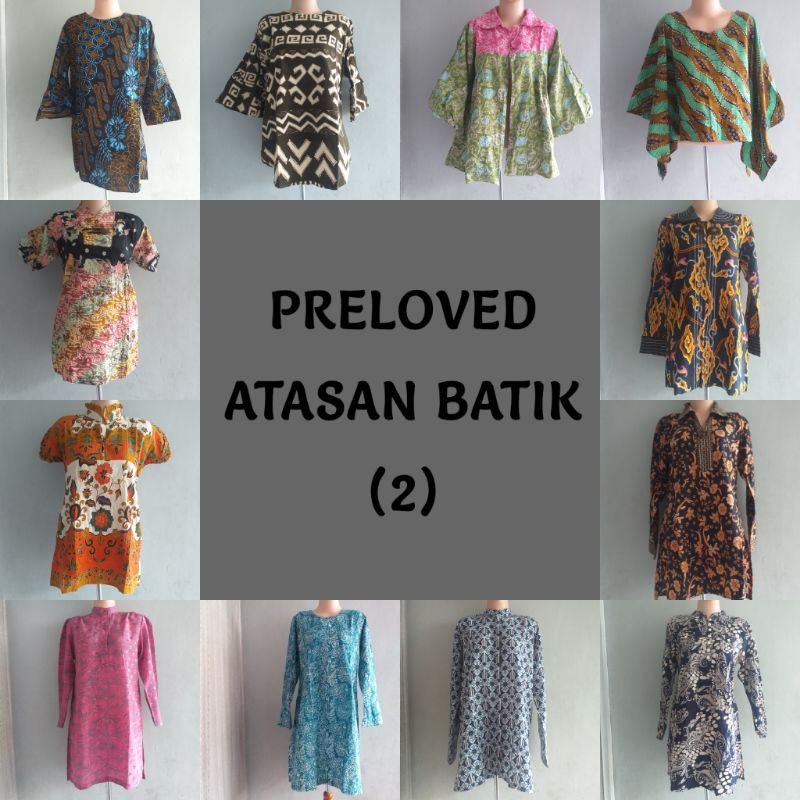 [PRELOVED] Atasan Batik Wanita | Kemeja Batik Wanita