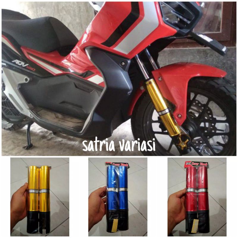 cover shock honda adv 150, pengaman shock depan honda adv