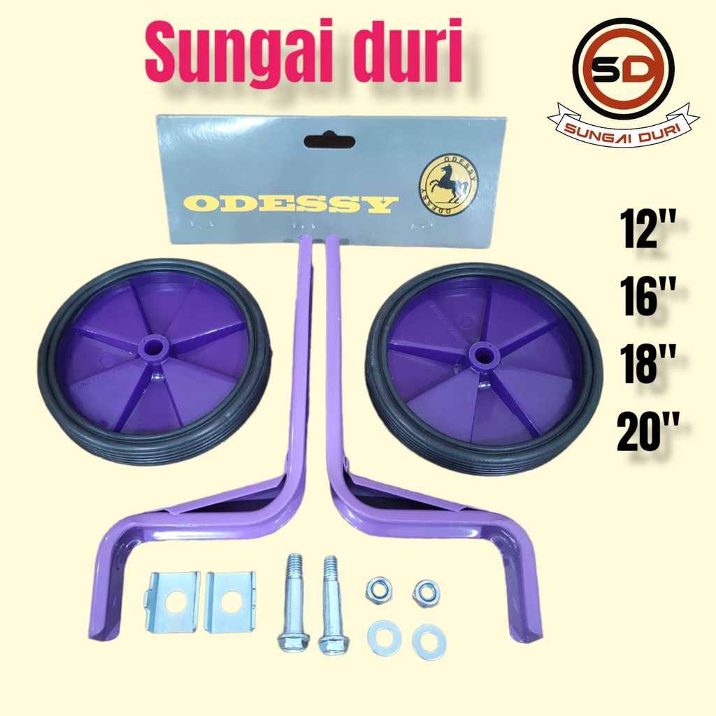 Roda Bantu sepeda Roda samping 12, 16,18, 20 inch ODESSY