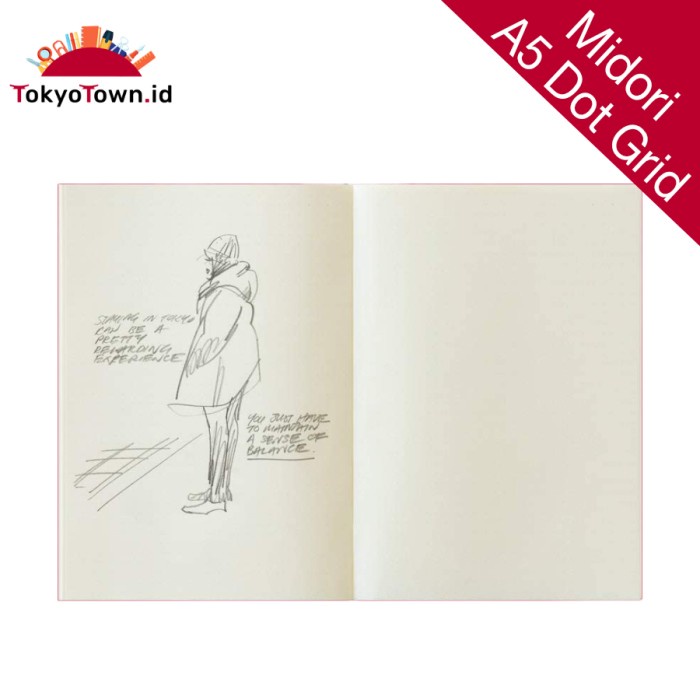 

Md Midori Notebook Journal A5 Dot Grid 025
