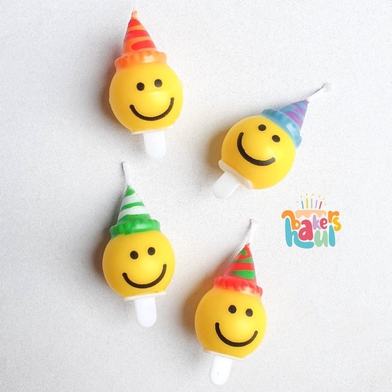 

Lilin Ulang Tahun Smiley / Smiley Candle / Korean Candle Smiley / Smiling Face Candle Korean / Smile Face Candle / Smiley Face Candles / Lilin Senyum Korea / Lilin Hiasan Kue / Lilin Korea / Korean Candles / Bahan Dekorasi Kue / Bahan Baking