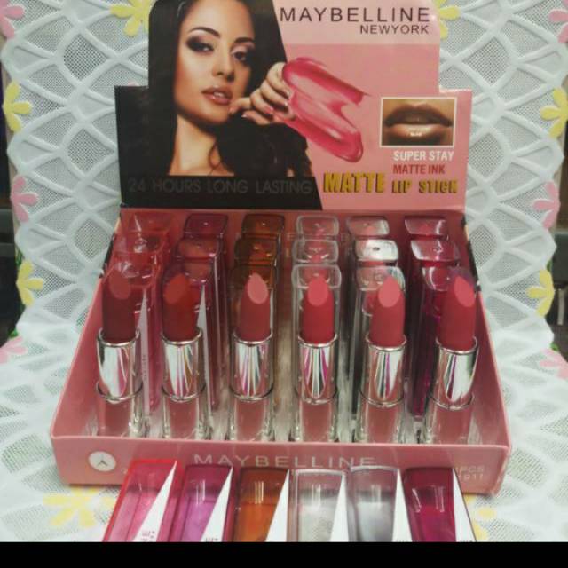 LIPSTICK MAYBELLINE SUPER STAY MATTE 24pcs