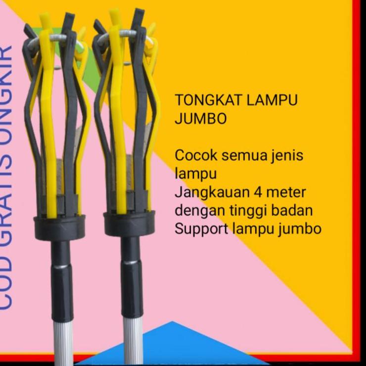 Super Sale 6GBS0 TONGKAT LAMPU STICK ALAT PERTUKANGAN PERKAKAS TUKANG BANGUNAN PENGGANTI PASANG GALA