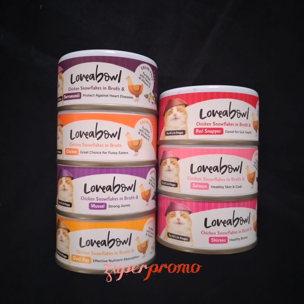 Loveabowl Grain-Free Cat Wet Food Can For All Life Stages 70gr / Makanan Basah Kucing Untuk Semua Usia