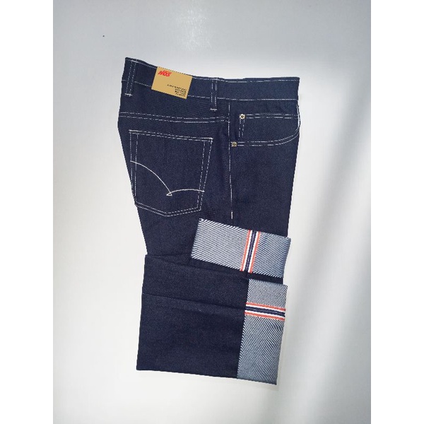 raw denim ✅selvedge accent blu 14 oz
