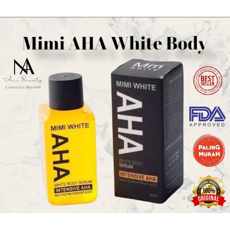 Mimi White Aha Body Serum Lotion Original Asli Thailand