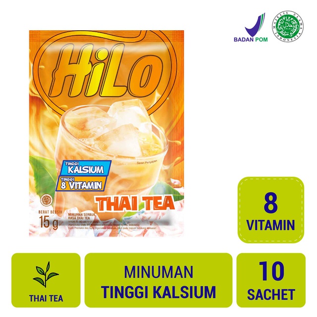 

HiLo Thai Tea 10 sachet - Minuman Serbuk