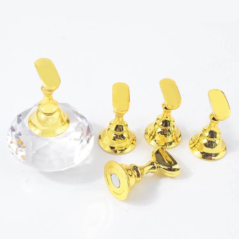 Crystal Magnetic Showcase Fake Nail Holder Kuku Palsu