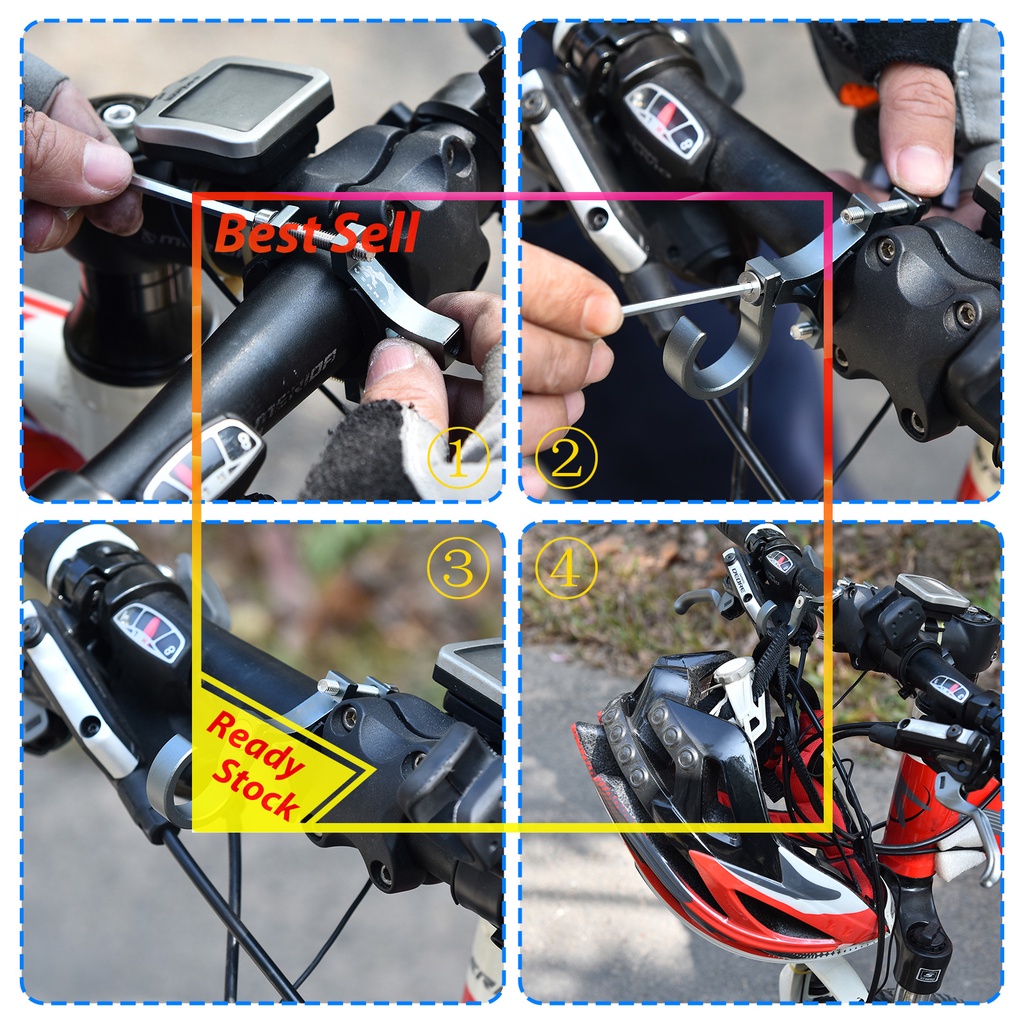 Bike Hook for Hanging Aluminum Alloy Sturdy Bicycle Handlebar Storage Hook