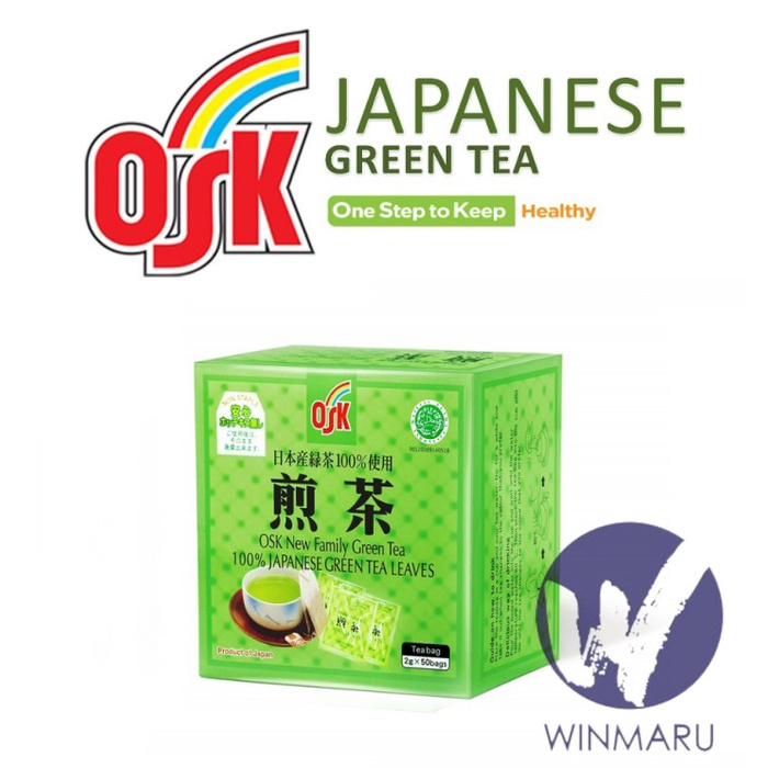 

Teh-Daun- Japanese Green Tea 50 Sachets Osk - Teh Hijau Sachet - Halal Mui - Green Tea -Daun-Teh 800