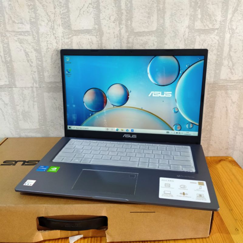 Laptop Asus VivoBook X415 Core i5 - 1135G7 Gen 11 Th Ram 8Gb/SSD 512Gb SSD Nvdia MX330+INTEL IRIS GARANSI keyboard Backlight, GAMING Editing Ngebut Super Slim