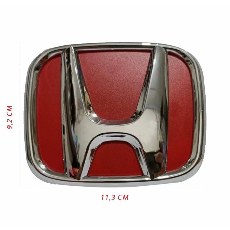Logo emblem Honda all new brio 2018_2021 Merah(belakang)