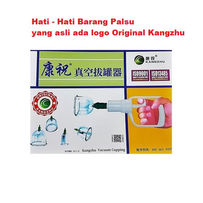 Alat Bekam Kang zhu isi 12 / Kop Angin Kangzhu 12 / KZ 12 / Bekam Komplit Lengkap Berkualitas Ori