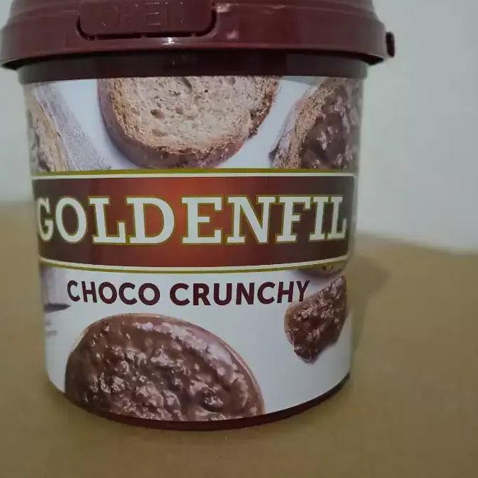 

(vvy-234) GOLDENFIL CHOCO CRUNCHY 1 KG / SELAI OLES COKELAT CRUNCHY TOPPING ROTI ^^