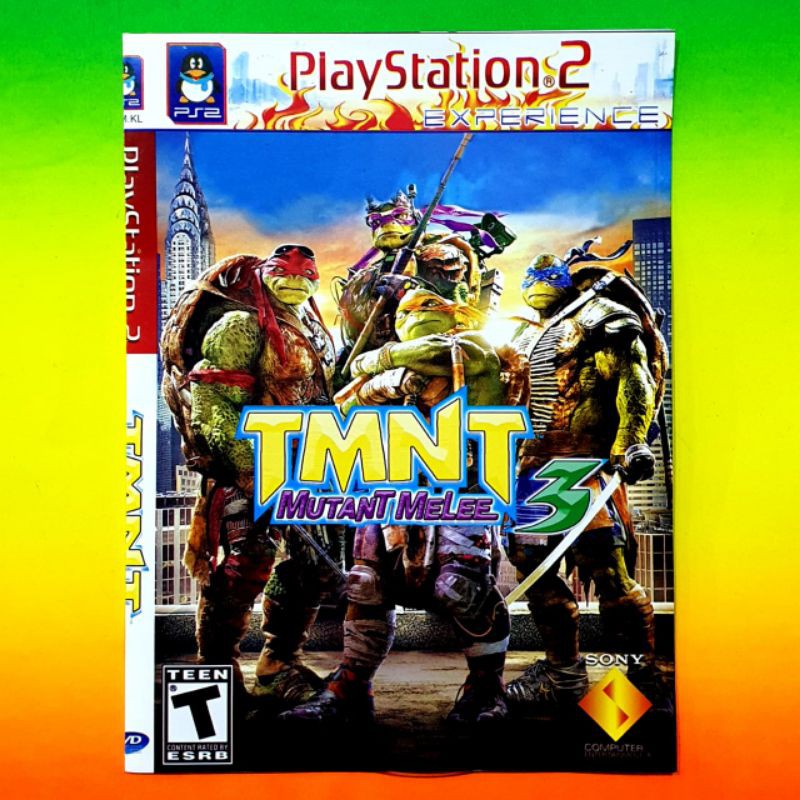 Kaset D V D Video Game PlayStation 2 - Game TMNT Terbaru - Video Game Console Ps 2