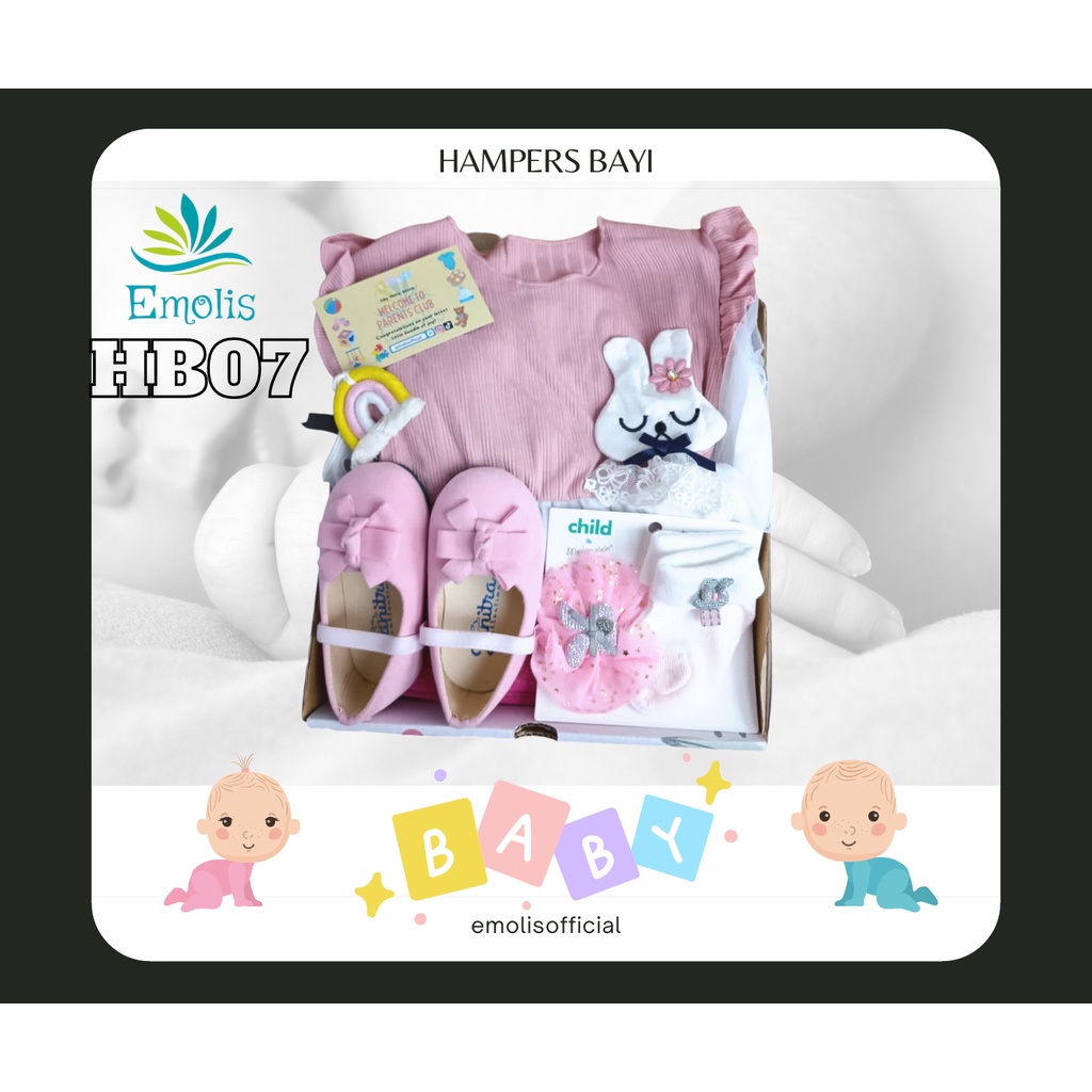 HB07 Hampers Bayi Newborn Baby Gift Emolis Kado Bayi Lahiran Unisex / Boy / Girl Perlengkapan Bayi Murah