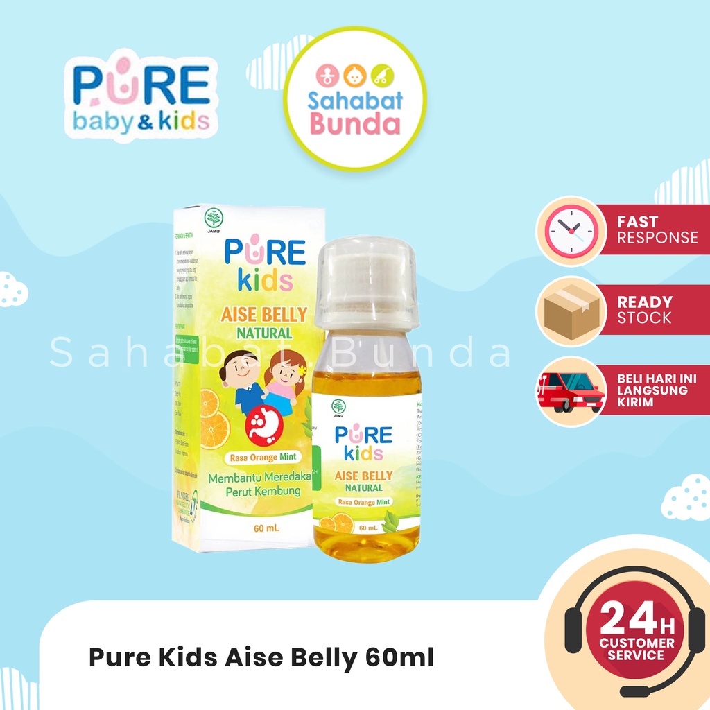 PURE BB KIDS BABY Aise Belly Natural 60 ml Pereda Perut Kembung Anak – Pure Kids >>> top1shop >>> shopee.co.id