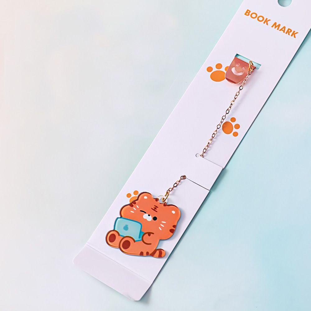 Pineapple Metal Bookmark Kawaii Perlengkapan Kantor &amp; Sekolah Penanda Buku Hadiah Anak