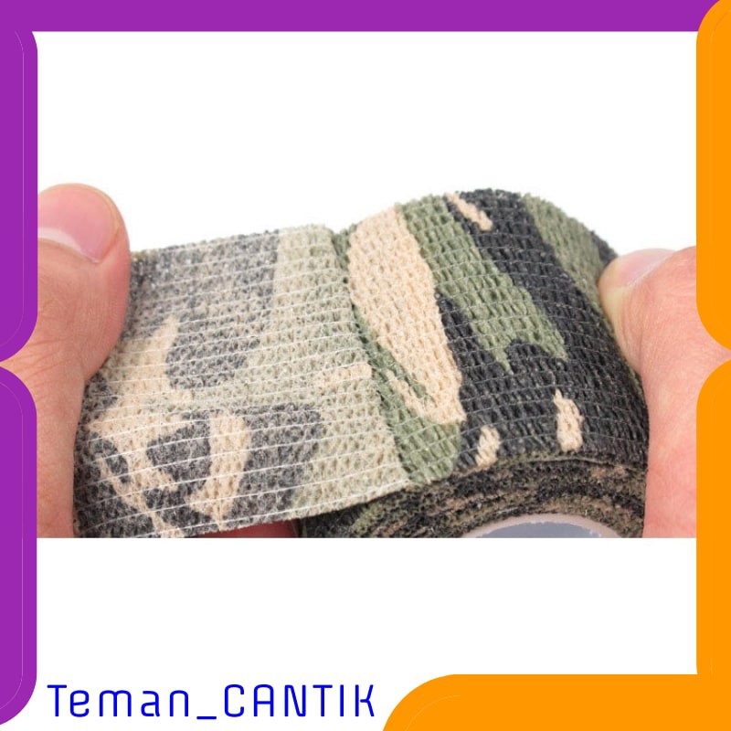 TC-DE096 Camouflage Retractable Tape Hunting Survival Kit / Lakban Ajaib - H10