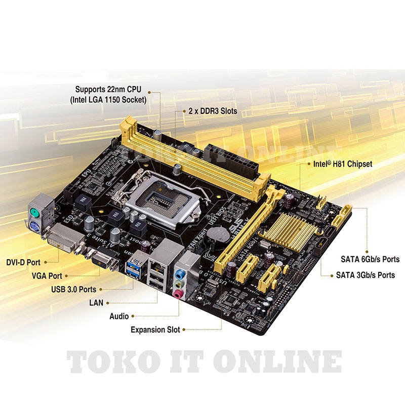 ASUS MOTHERBOARD H81M-K LGA1150