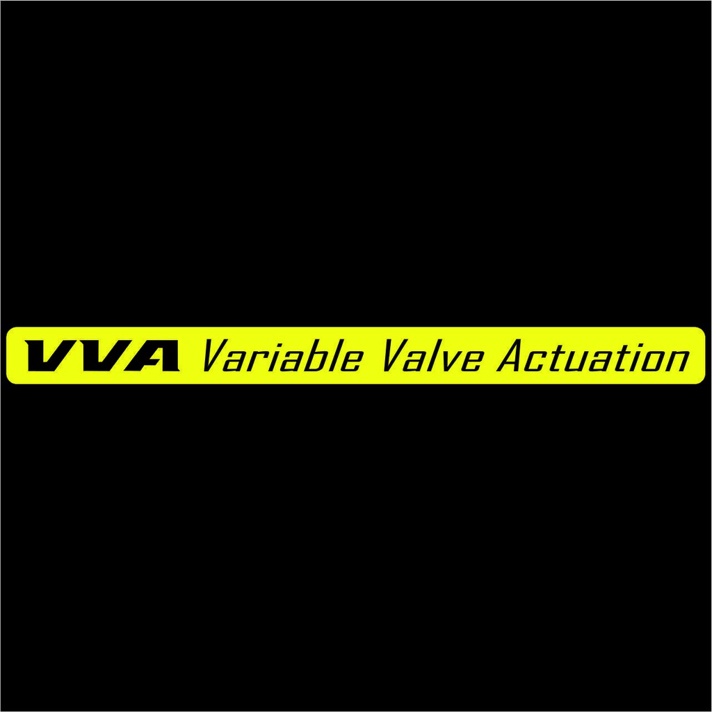 stiker motor aerox VVA Variable Valve Actuation