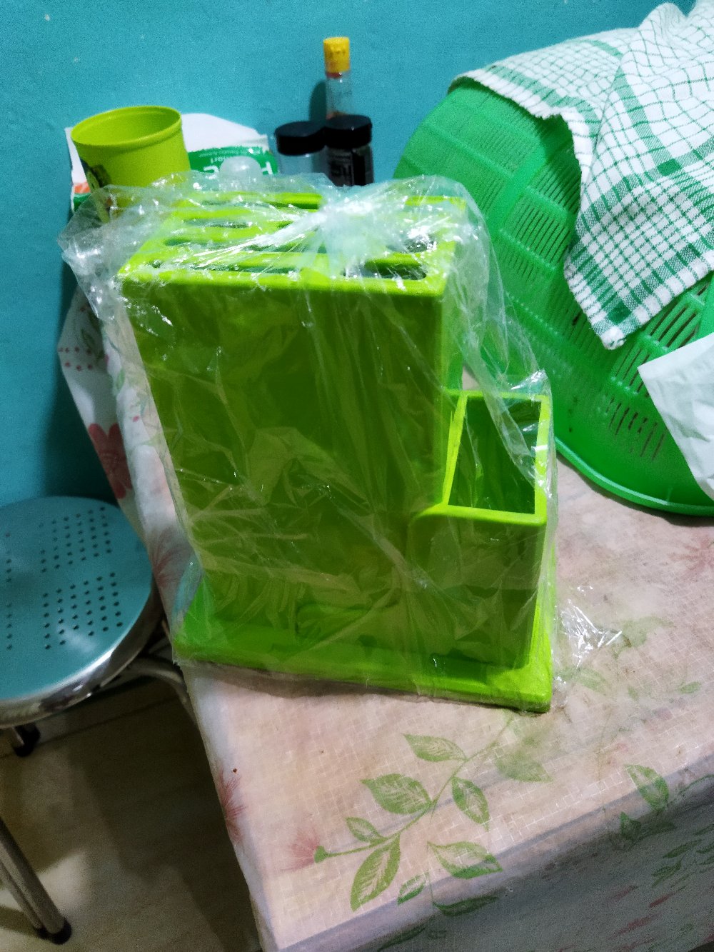 Anekahouseware Tempat Pisau Dapur Plastik Golden Sunkist Tp 1090