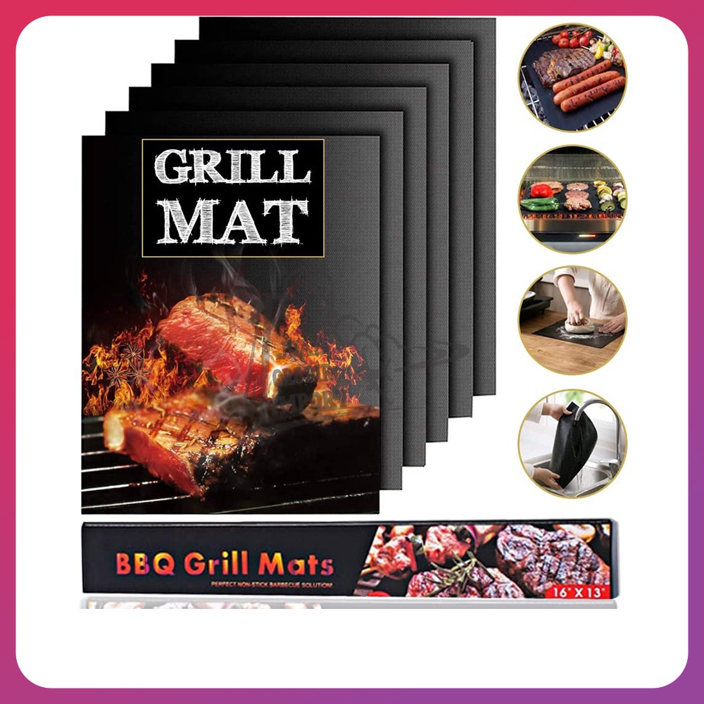 Barbeque Grill Mat BBQ Alas Panggang Anti Lengket