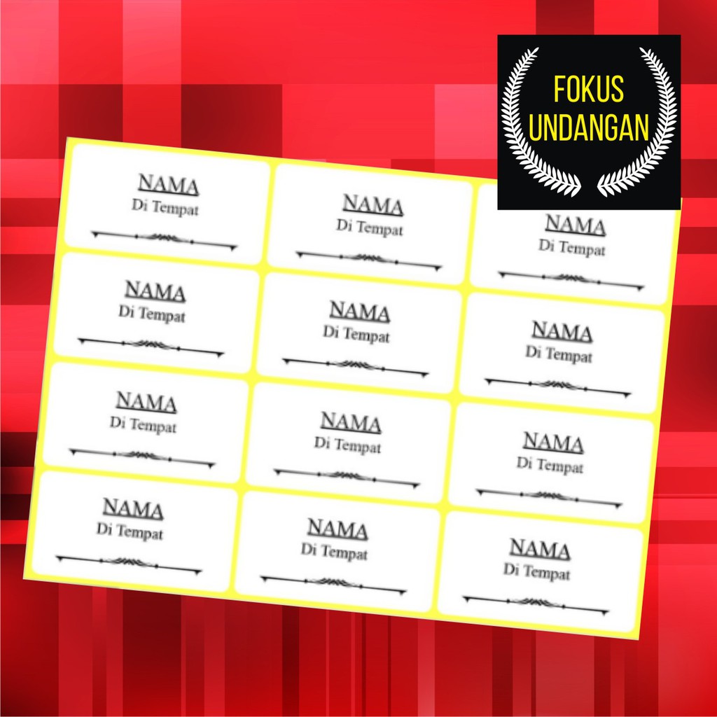 

CETAK LABEL STIKER NAMA UNDANGAN MURAH