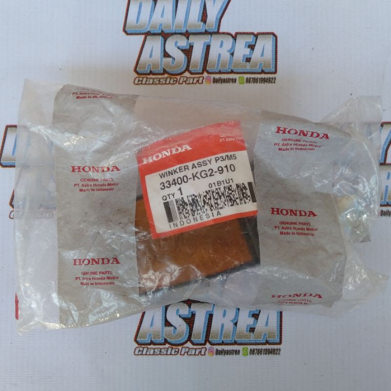 LAMPU SEIN SEN RITING RETING ASSY HONDA GL MAX PRO SERIES ORIGINAL ORI 33400-KG2-910