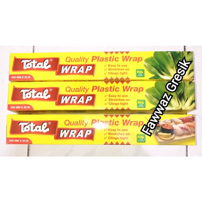 PLASTIK WRAPPING TOTAL 30cm x 30 meter &amp; 38cm x 15 meter / PLASTIK WRAP Segel Buah / BUNGKUSAN PLASTIK Makanan
