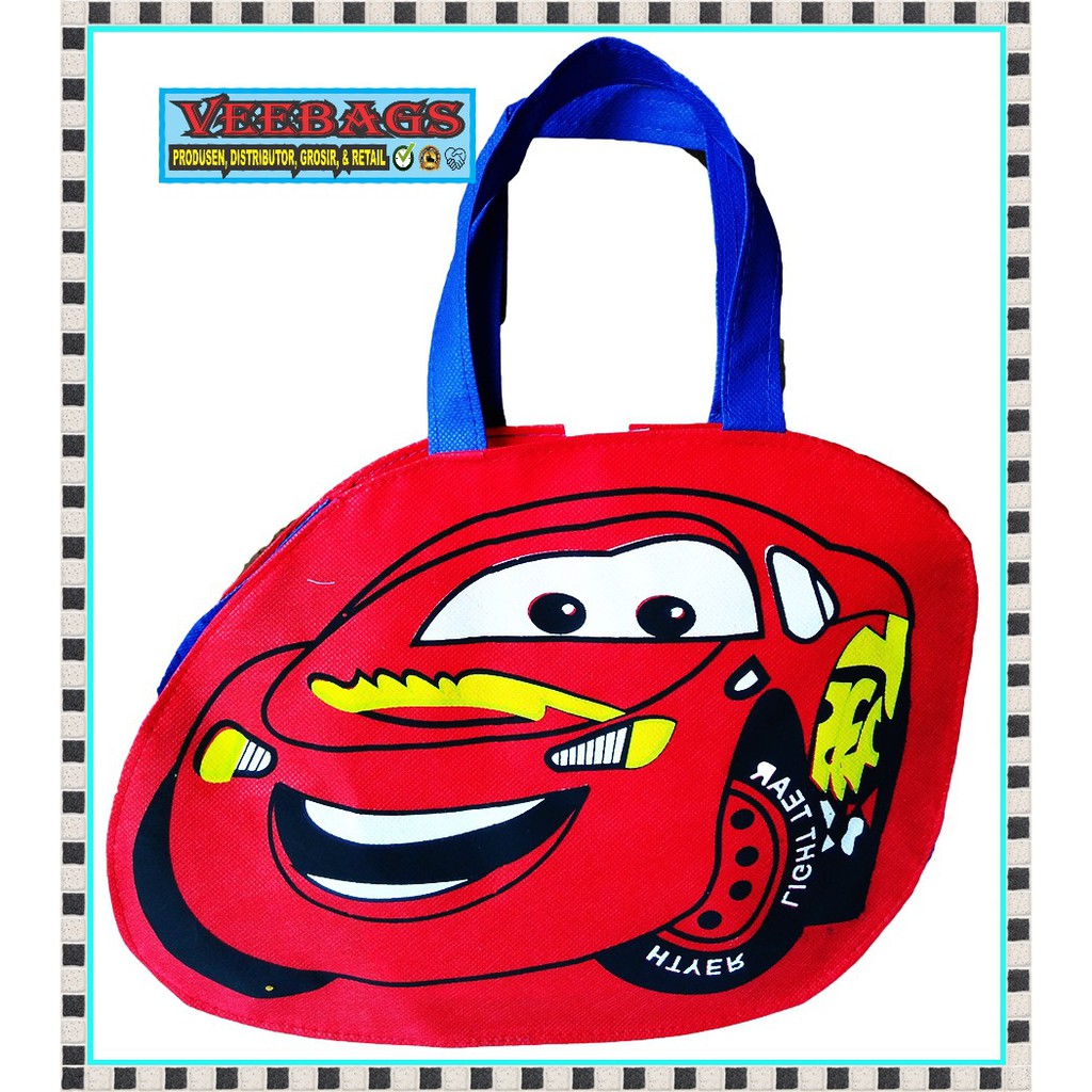 Goodie Bag Karakter Cars, Souvenir Ulang Tahun, Tas Ulang Tahun, GoodyBag, Perlengkapan Ulang Tahun