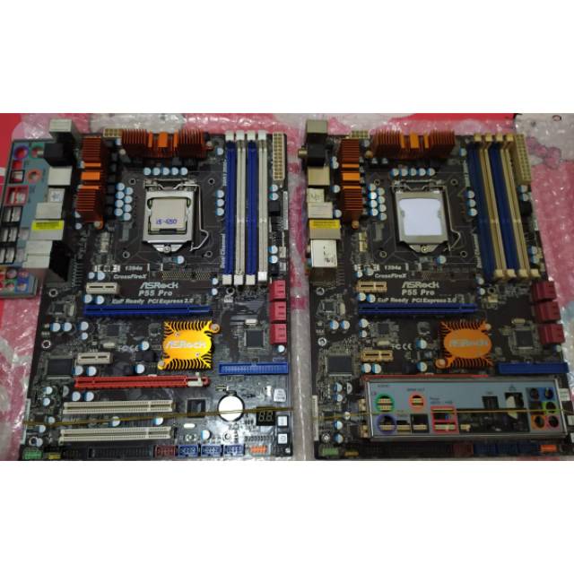 motherboard asrock P55pro + proc i5 650