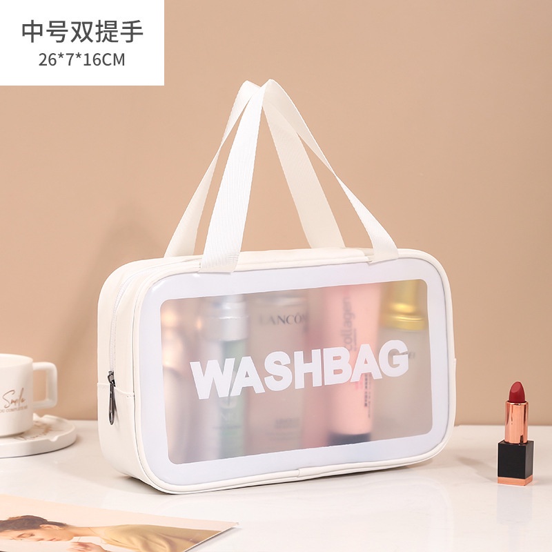 GO! WK664 Tas Kosmetik Transparant washbag Pouch Travel Make Up Bag Organizer Waterproof cosmetik