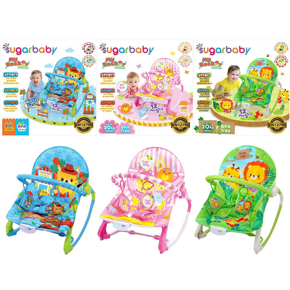 SUGAR BABY My Rocker 3 Stages | Ayunan, Bouncer, dan Kursi Bayi