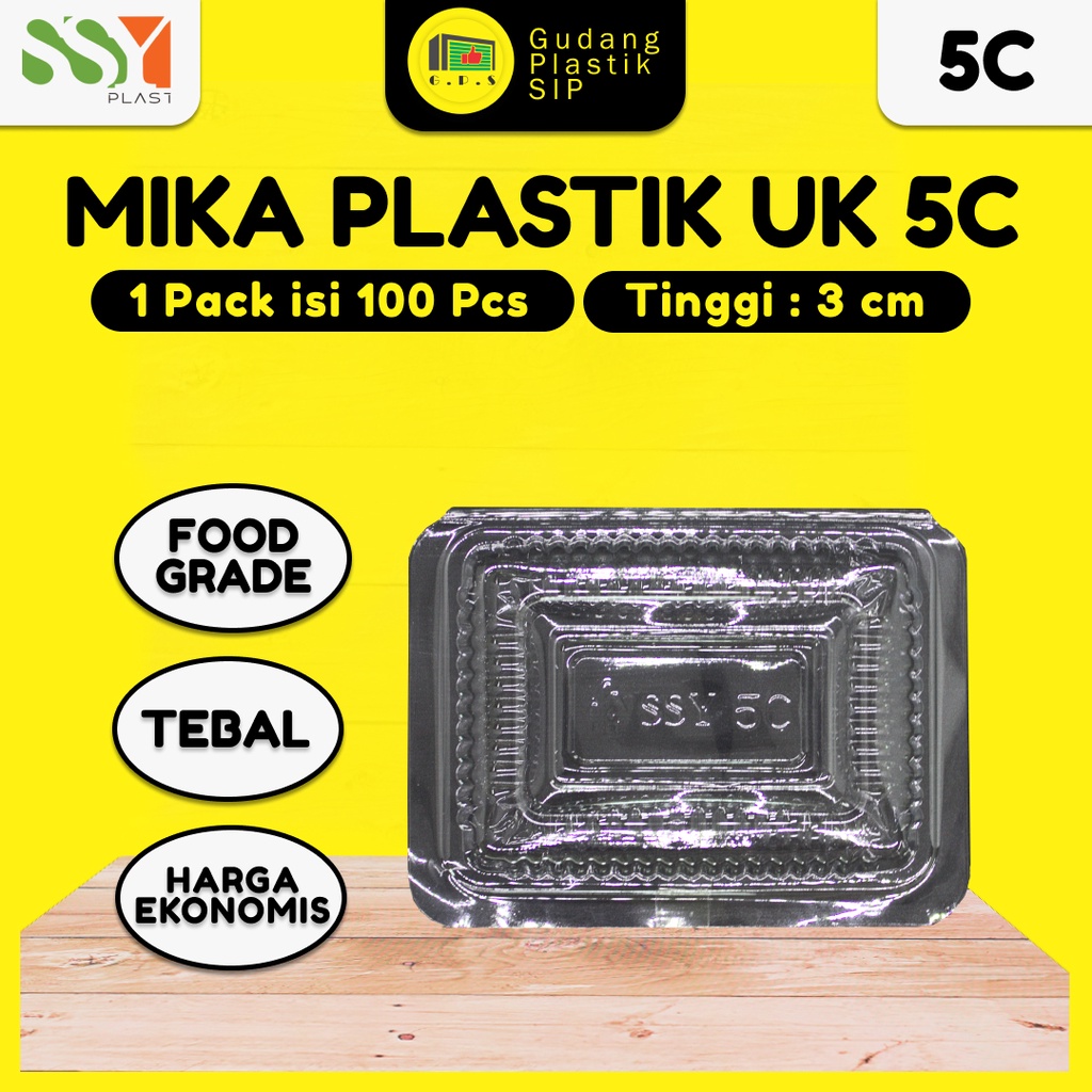 Mika Kue UK 5C Bening isi 100 / Food Grade